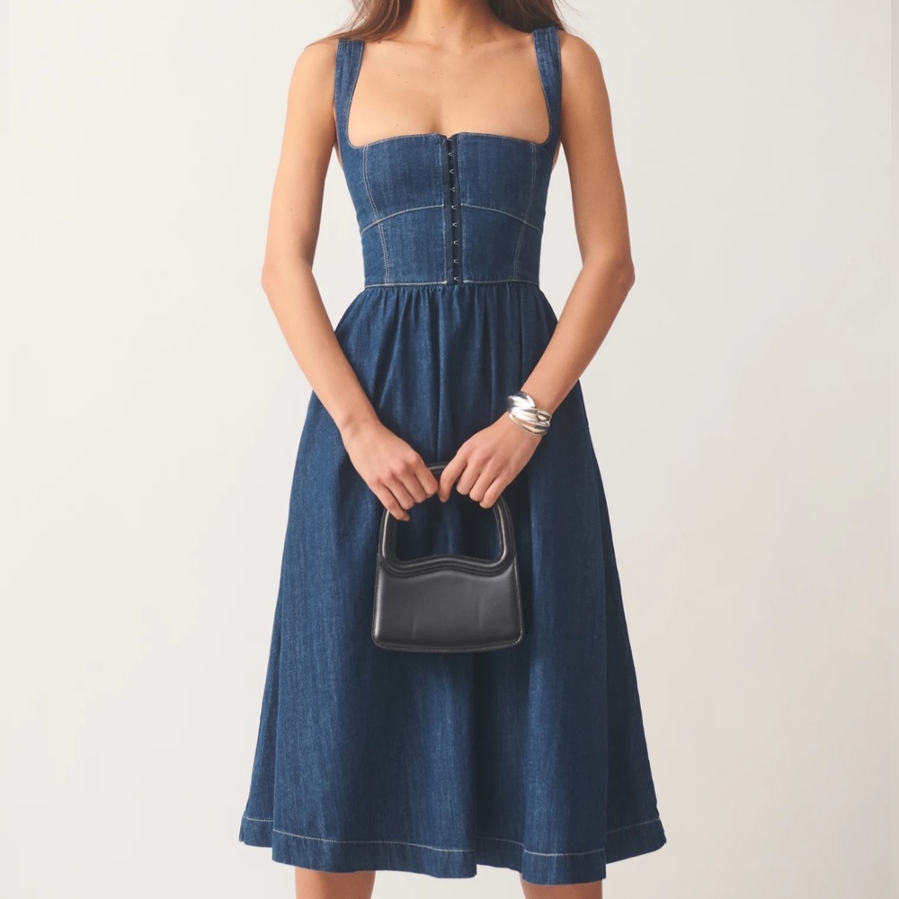 Reformation Blue Denim Dress